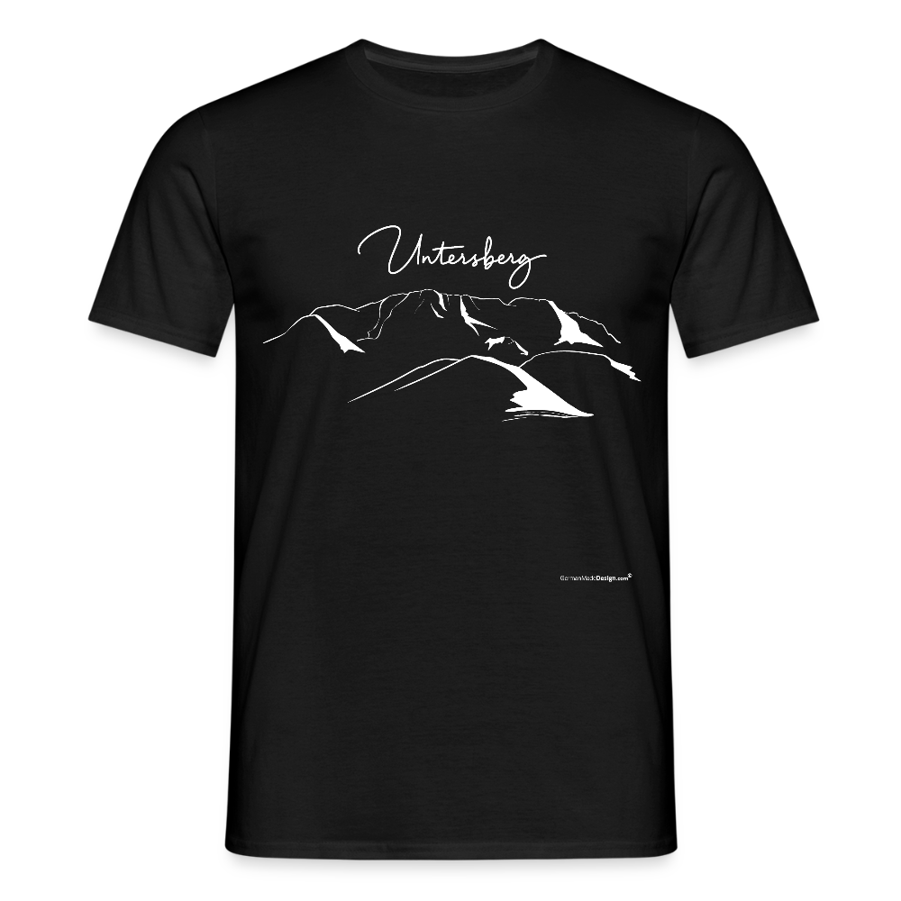 Untersberg Männer Premium T-Shirt in vers. Farben 1xDruck Weiss - Schwarz